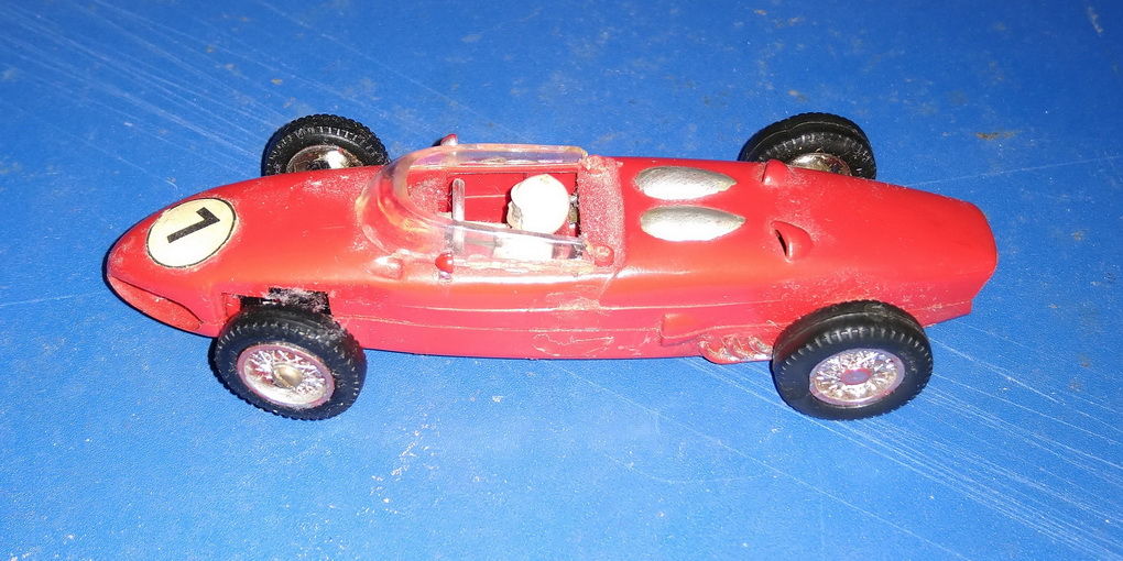 Slotcars66 Ferrari 156 1/32nd scale Airfix slot car #7 red   